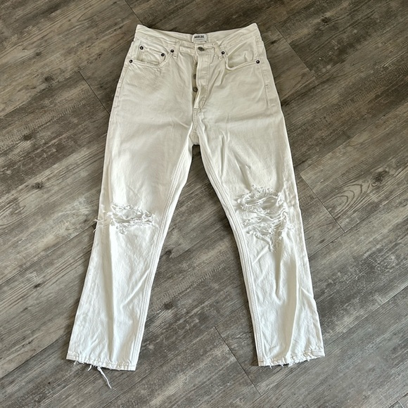 Agolde Riley high rise straight crop NWOT - Picture 2 of 11